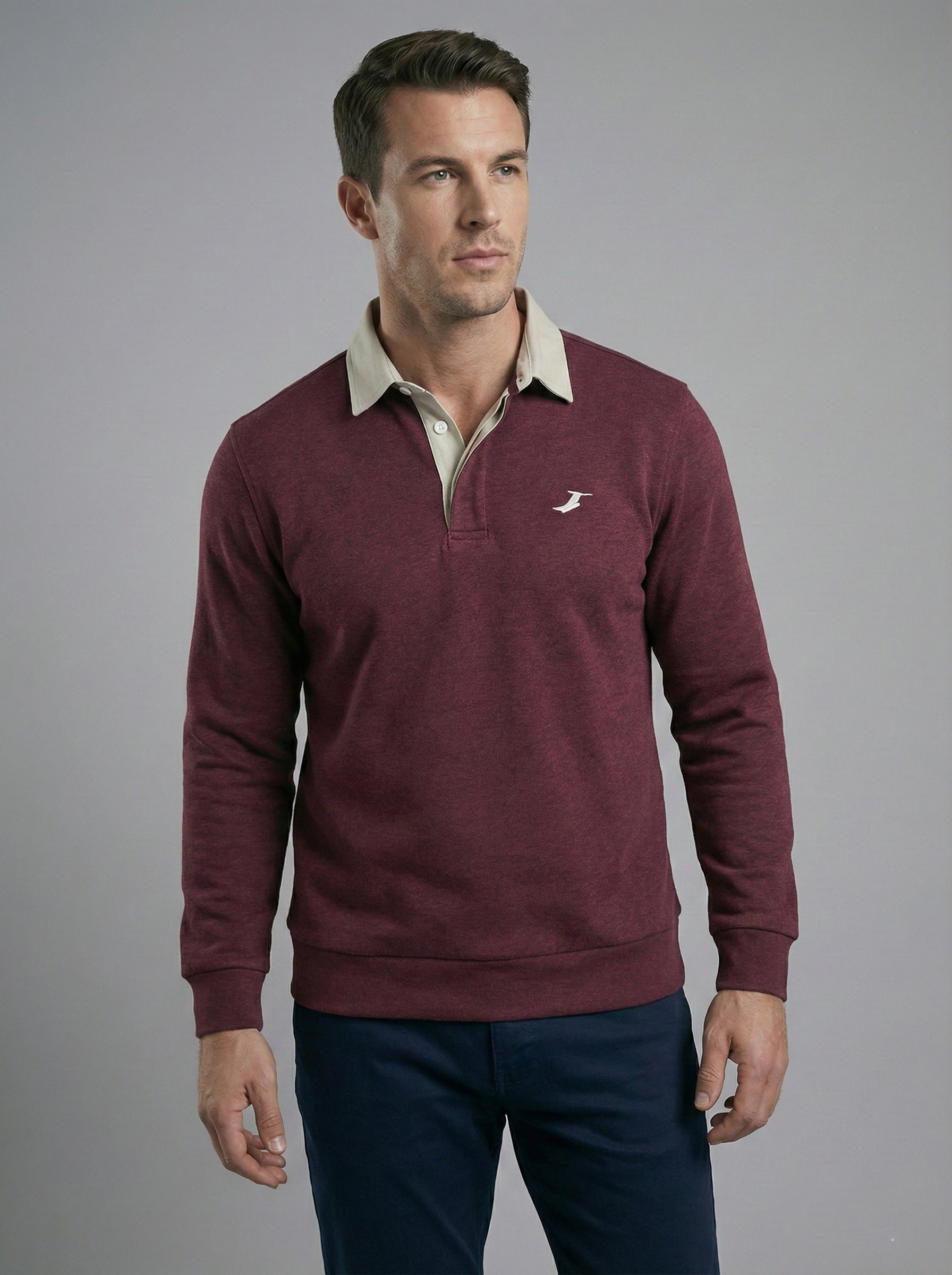 Polo Neck Sweatshirt